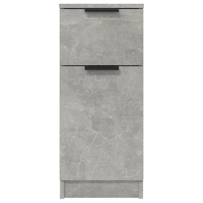 vidaXL Buffets 2 pcs Gris béton 30x30x70 cm Bois d'ingénierie