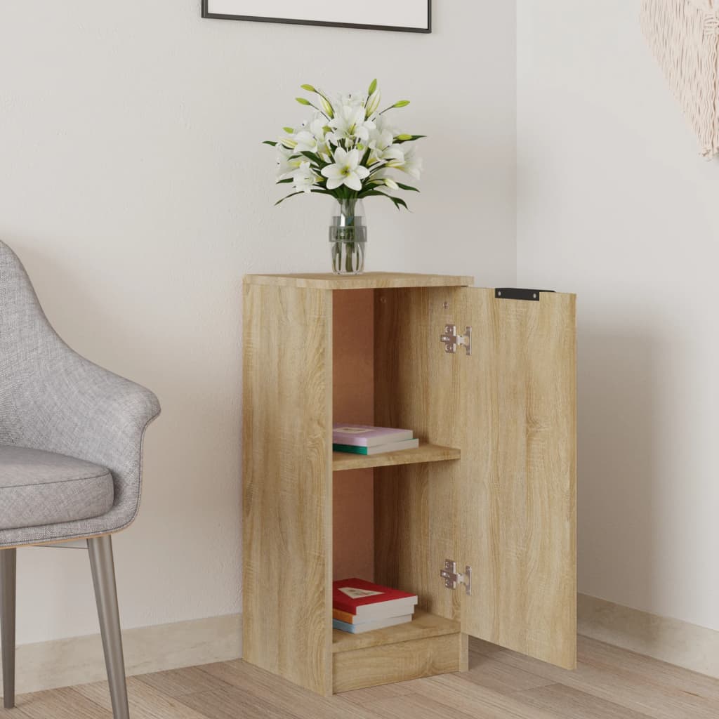 vidaXL Buffet chêne Sonoma 30x30x70 cm bois d'ingénierie