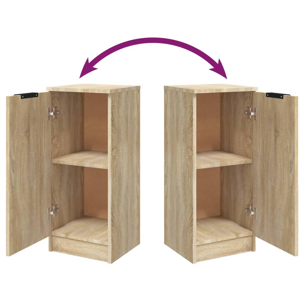 vidaXL Buffet chêne Sonoma 30x30x70 cm bois d'ingénierie