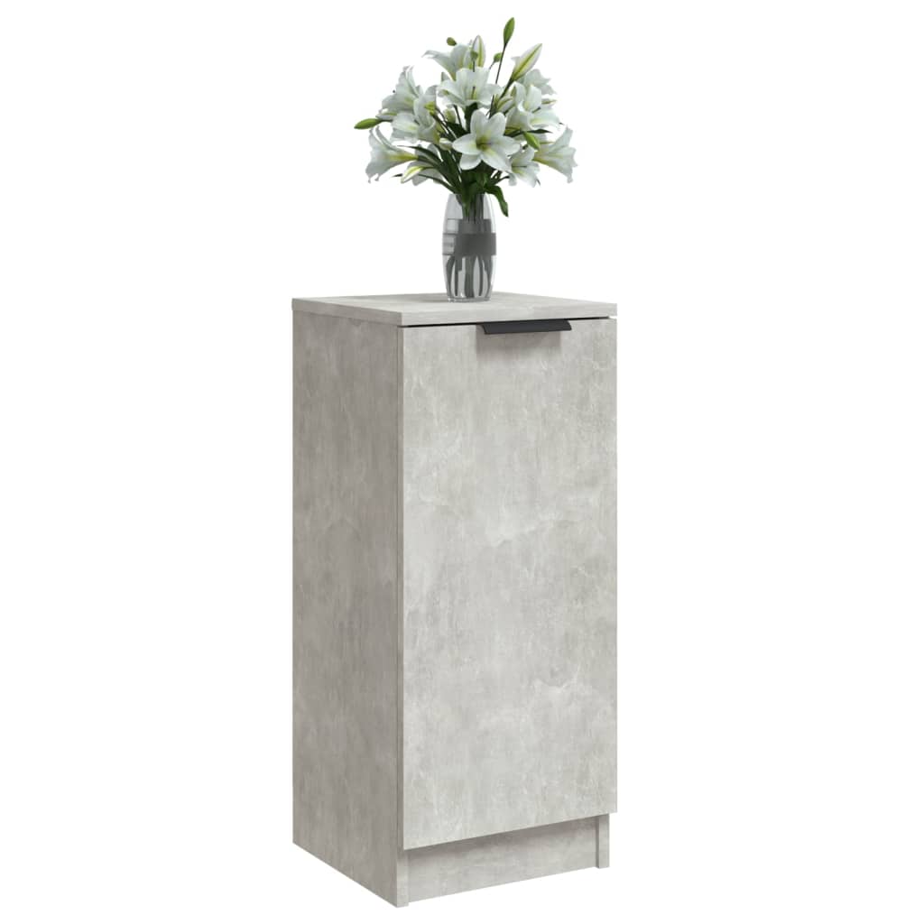 vidaXL Buffet Bas Gris Ciment 30x30x70 cm Bois d'ingénierie