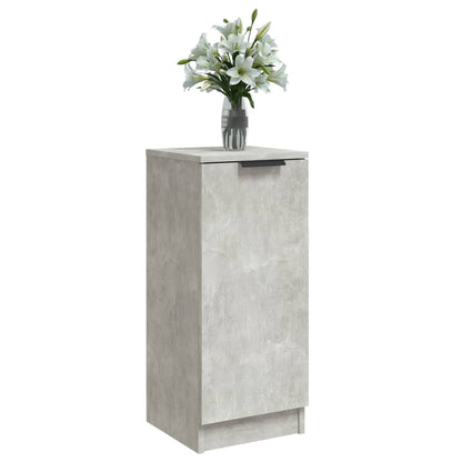 vidaXL Buffet Bas Gris Ciment 30x30x70 cm Bois d'ingénierie