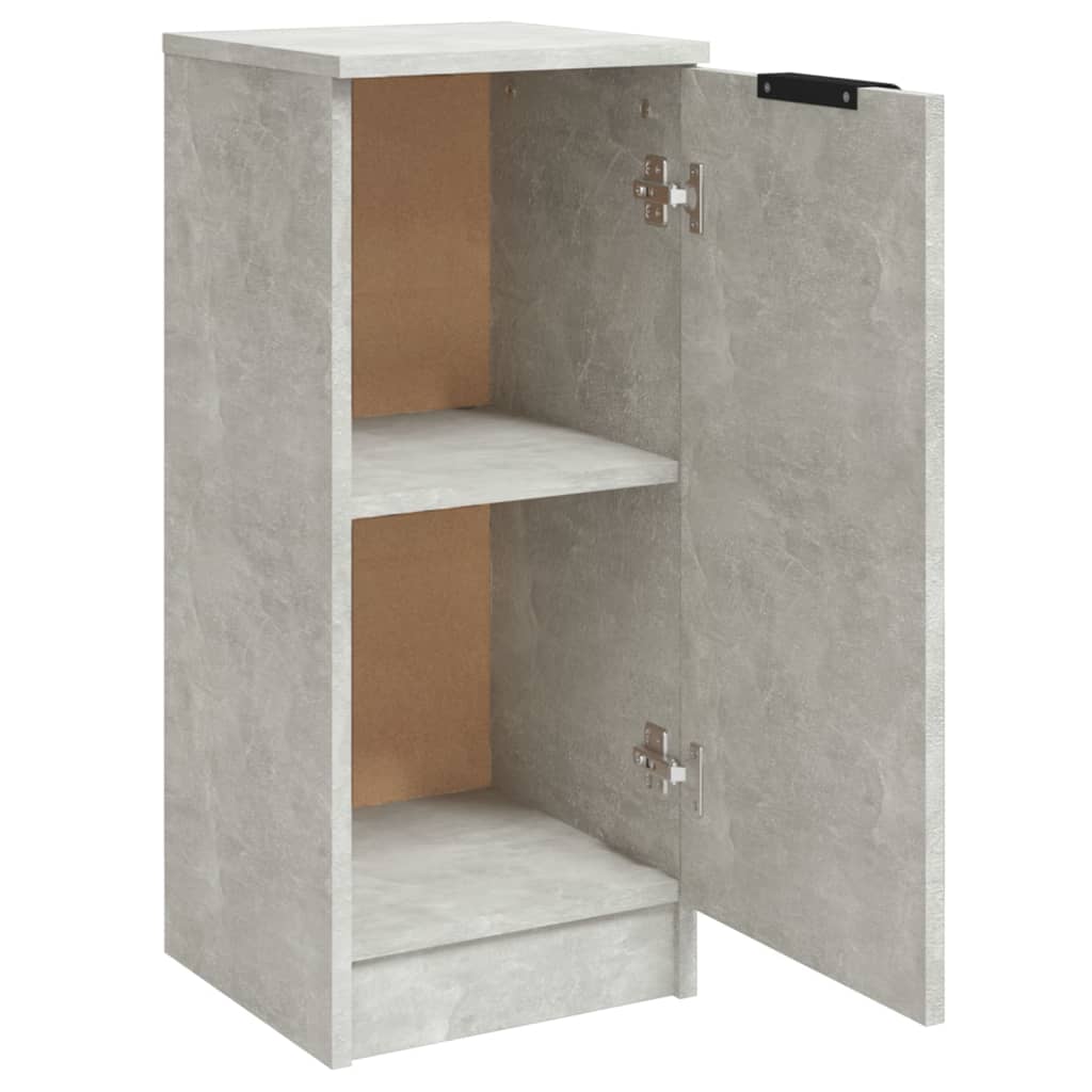 vidaXL Buffet Bas Gris Ciment 30x30x70 cm Bois d'ingénierie