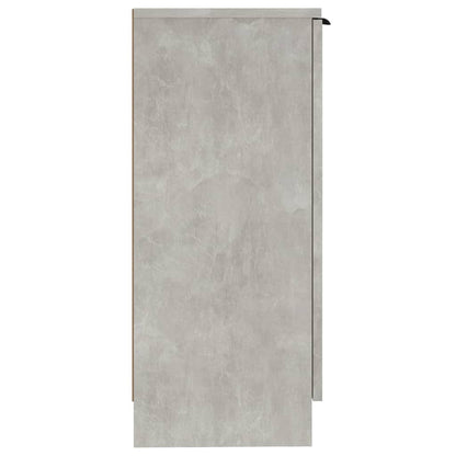 vidaXL Buffet Bas Gris Ciment 30x30x70 cm Bois d'ingénierie