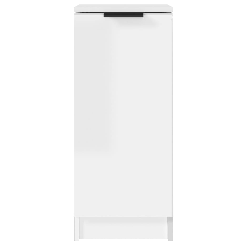 vidaXL Sideboards 2 Stk. Hochglanz-Weiß 30x30x70 cm Holzwerkstoff