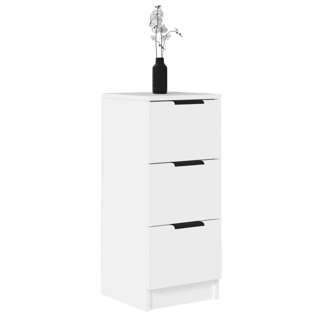 vidaXL Buffet blanc 30x30x70 cm Bois d'ingénierie