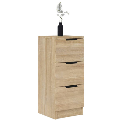vidaXL Commodes 2 pcs Chêne Sonoma 30x30x70 cm Bois d'ingénierie