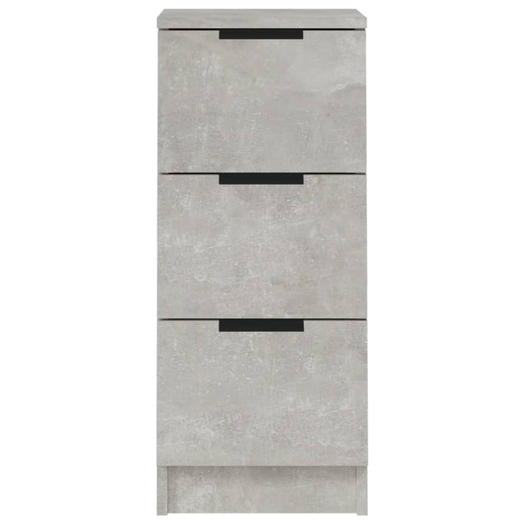 vidaXL Sideboards 2 Stk. Betongrau 30x30x70 cm Holzwerkstoff