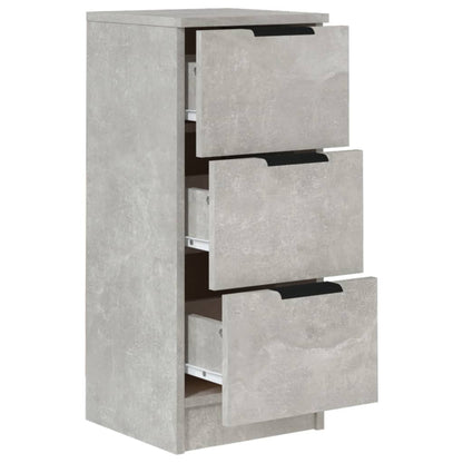 vidaXL Sideboards 2 Stk. Betongrau 30x30x70 cm Holzwerkstoff