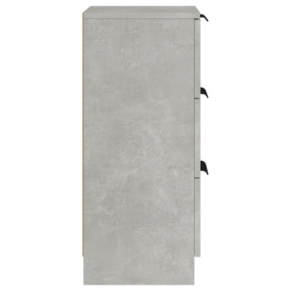 vidaXL Sideboards 2 Stk. Betongrau 30x30x70 cm Holzwerkstoff