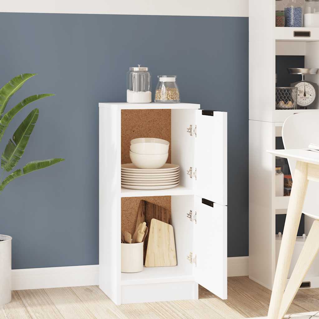vidaXL Buffet blanc 30x30x70 cm Bois d'ingénierie