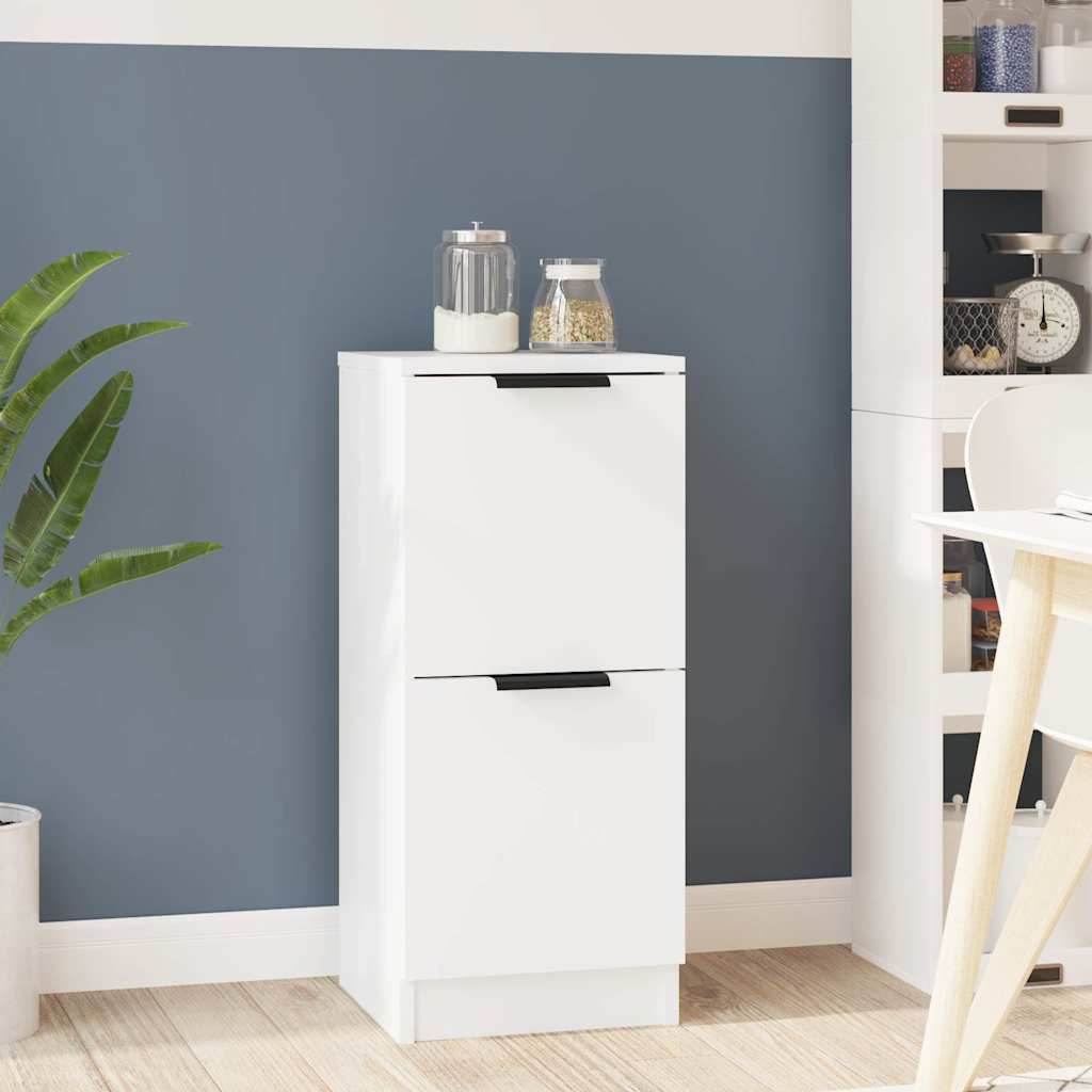 vidaXL Buffet blanc 30x30x70 cm Bois d'ingénierie