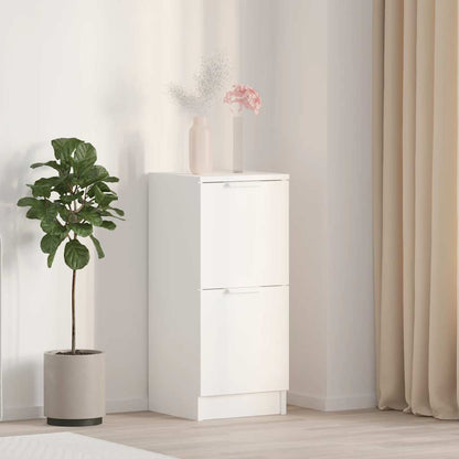 vidaXL Buffet blanc 30x30x70 cm Bois d'ingénierie
