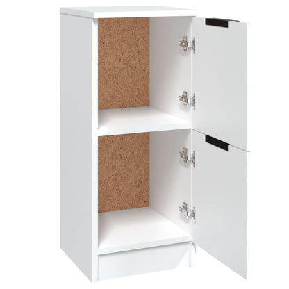 vidaXL Buffets 2 pcs Blanc 30x30x70 cm Bois d'ingénierie