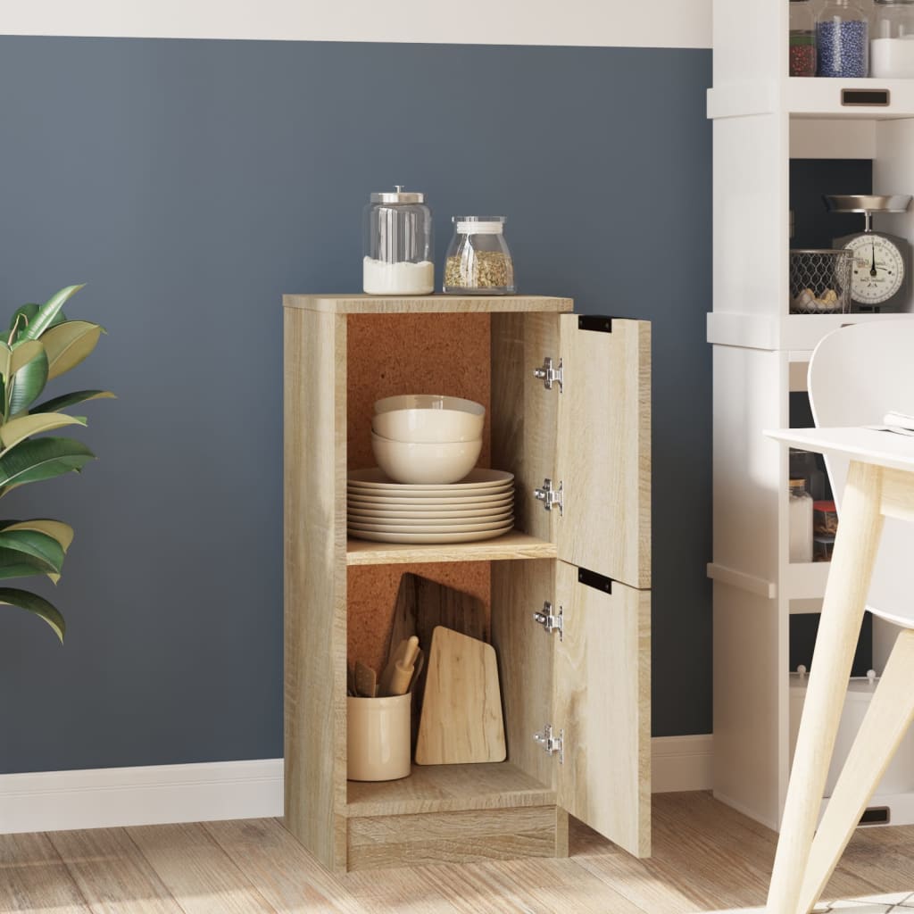 vidaXL Buffet chêne Sonoma 30x30x70 cm bois d'ingénierie