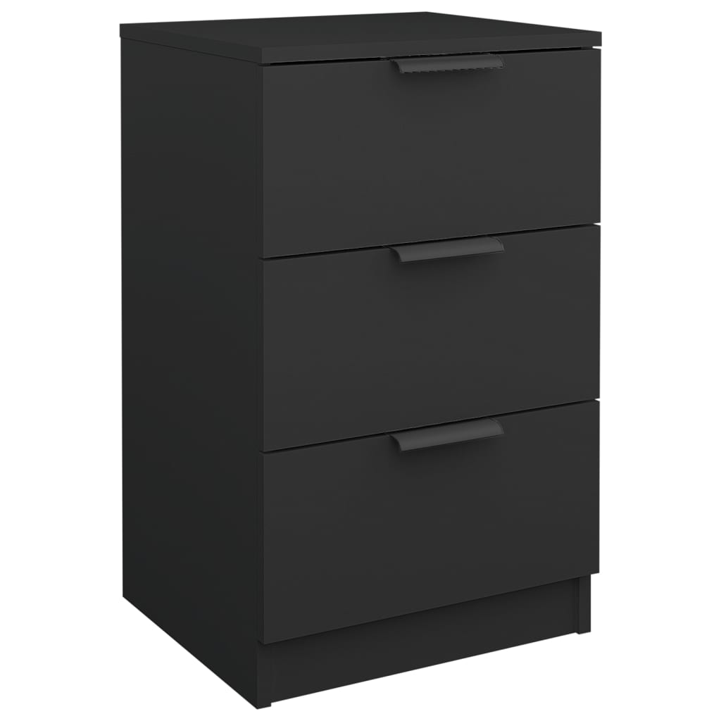 vidaXL Nachttisch Schwarz 40x36x65 cm