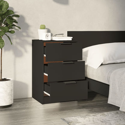 vidaXL Nachttisch Schwarz 40x36x65 cm