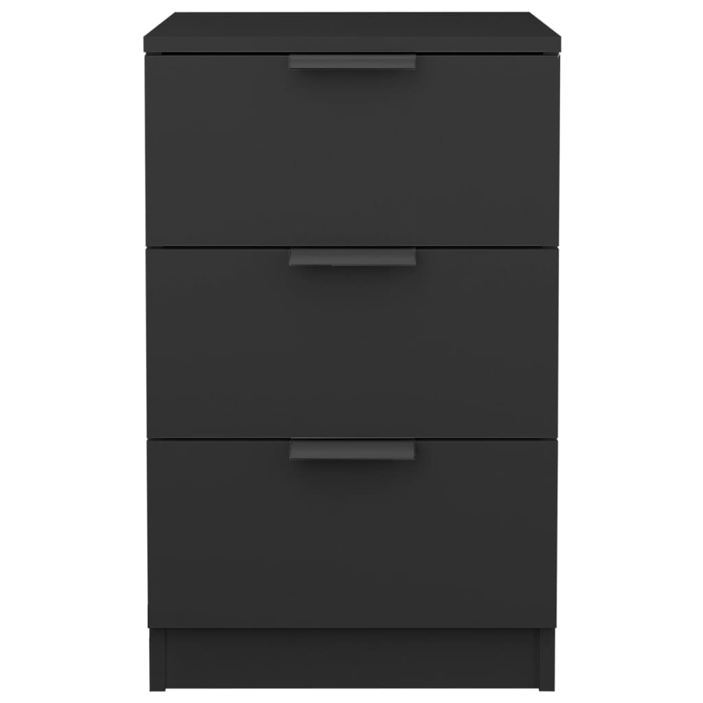 vidaXL Nachttisch Schwarz 40x36x65 cm