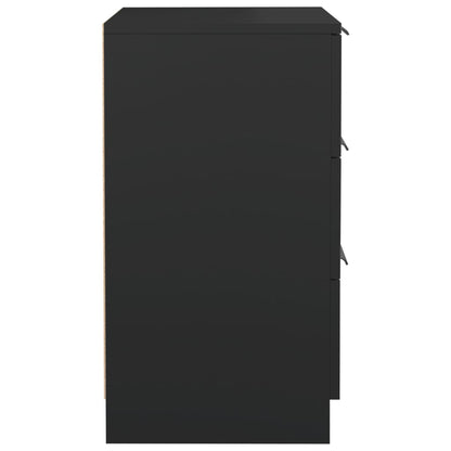 vidaXL Nachttisch Schwarz 40x36x65 cm