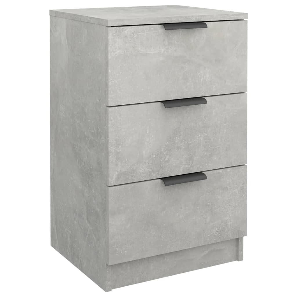 vidaXL Nachttisch Betongrau 40x36x65 cm