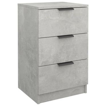 vidaXL Nachttisch Betongrau 40x36x65 cm