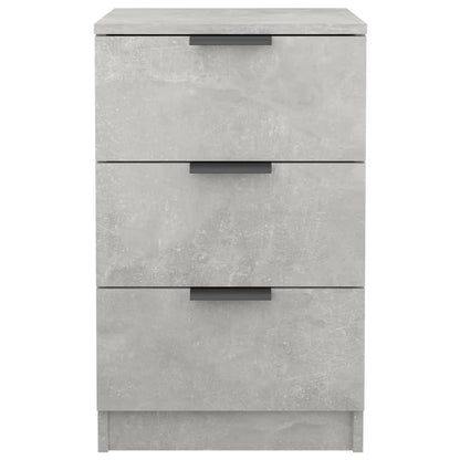 vidaXL Nachttisch Betongrau 40x36x65 cm