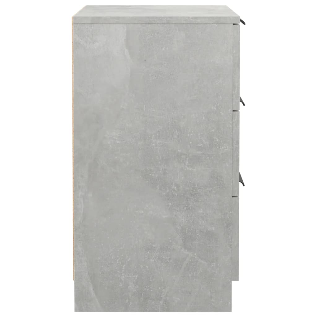 vidaXL Nachttisch Betongrau 40x36x65 cm