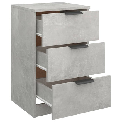 vidaXL Nachttisch Betongrau 40x36x65 cm