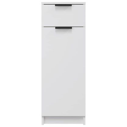 vidaXL Badschrank Weiß 32x33,5x90 cm Holzwerkstoff