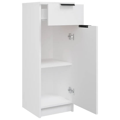 vidaXL Badschrank Weiß 32x33,5x90 cm Holzwerkstoff