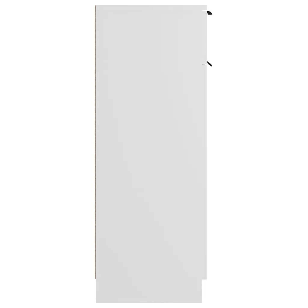 vidaXL Badschrank Weiß 32x33,5x90 cm Holzwerkstoff