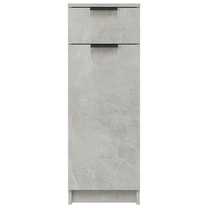 vidaXL Badschrank Betongrau 32x34x90 cm Holzwerkstoff