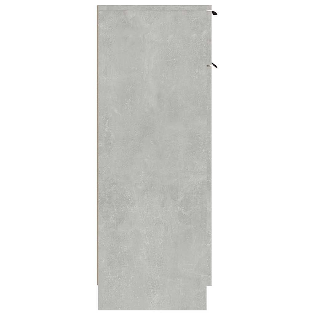 vidaXL Badschrank Betongrau 32x34x90 cm Holzwerkstoff