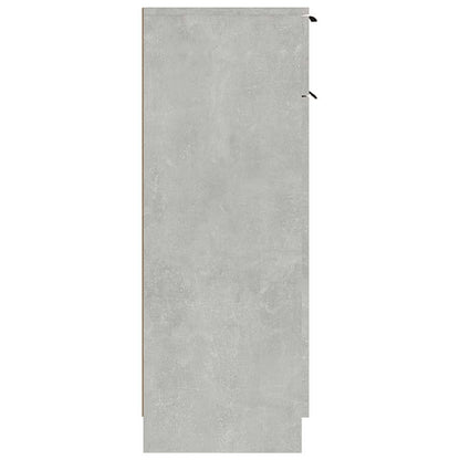 vidaXL Badschrank Betongrau 32x34x90 cm Holzwerkstoff