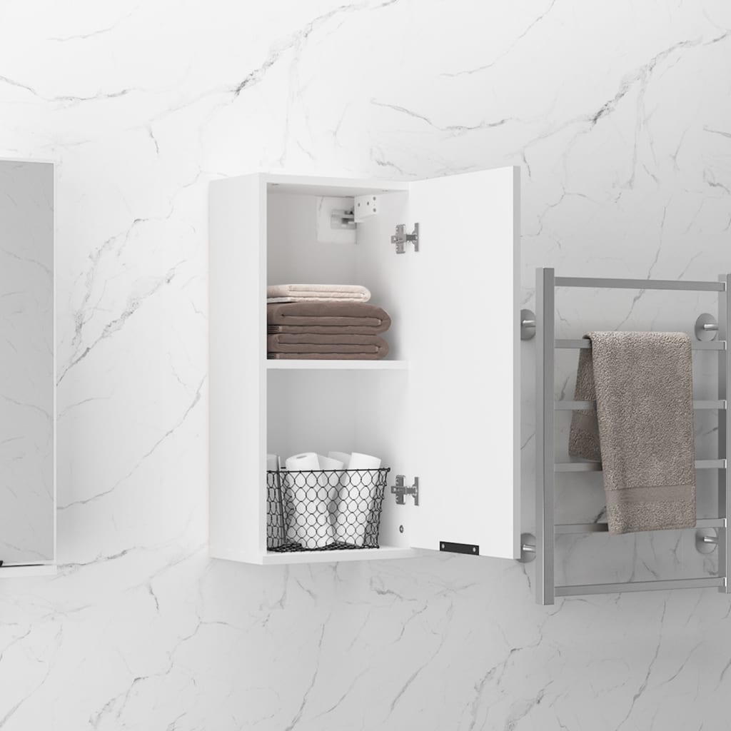 vidaXL Armoire murale de salle de bain blanc 32x20x67 cm