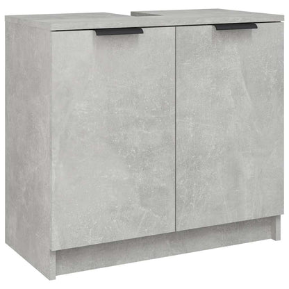 vidaXL Badschrank Betongrau 64,5x33,5x59 cm Holzwerkstoff
