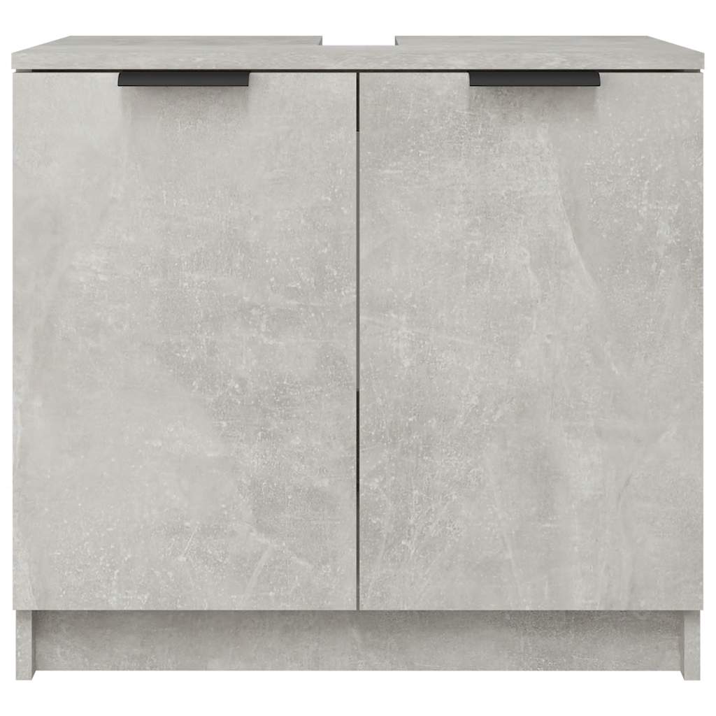 vidaXL Badschrank Betongrau 64,5x33,5x59 cm Holzwerkstoff