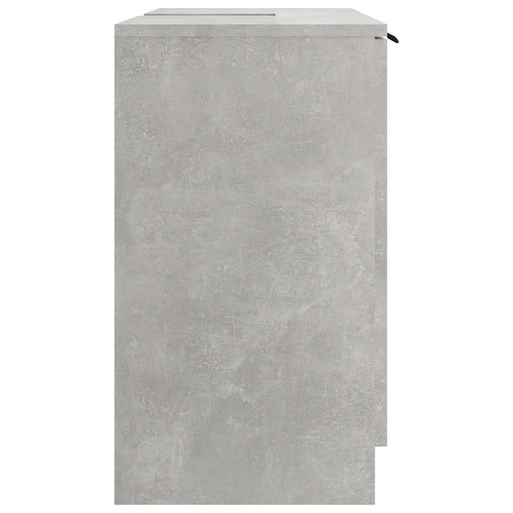 vidaXL Badschrank Betongrau 64,5x33,5x59 cm Holzwerkstoff