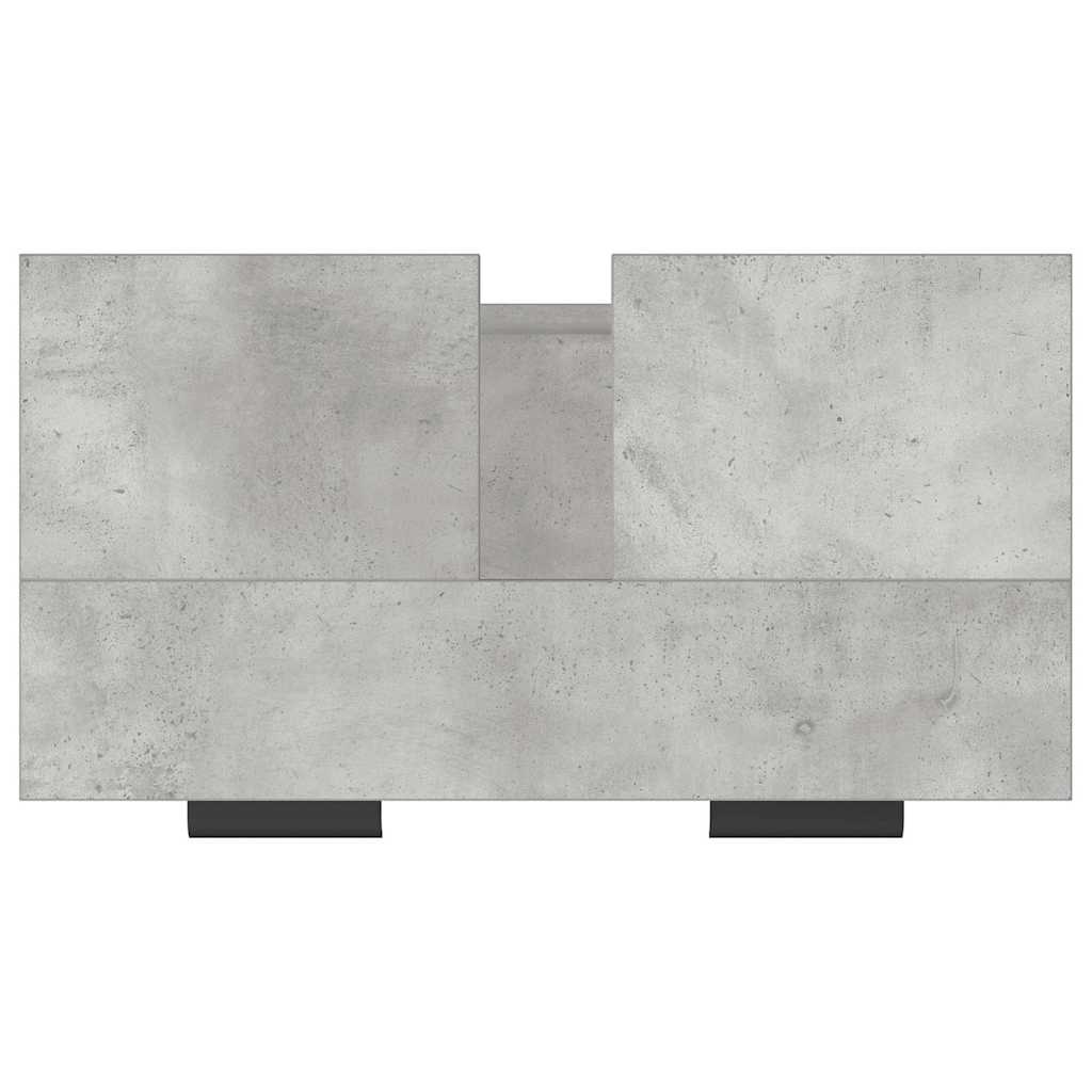 vidaXL Badschrank Betongrau 64,5x33,5x59 cm Holzwerkstoff