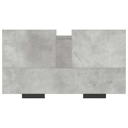 vidaXL Badschrank Betongrau 64,5x33,5x59 cm Holzwerkstoff