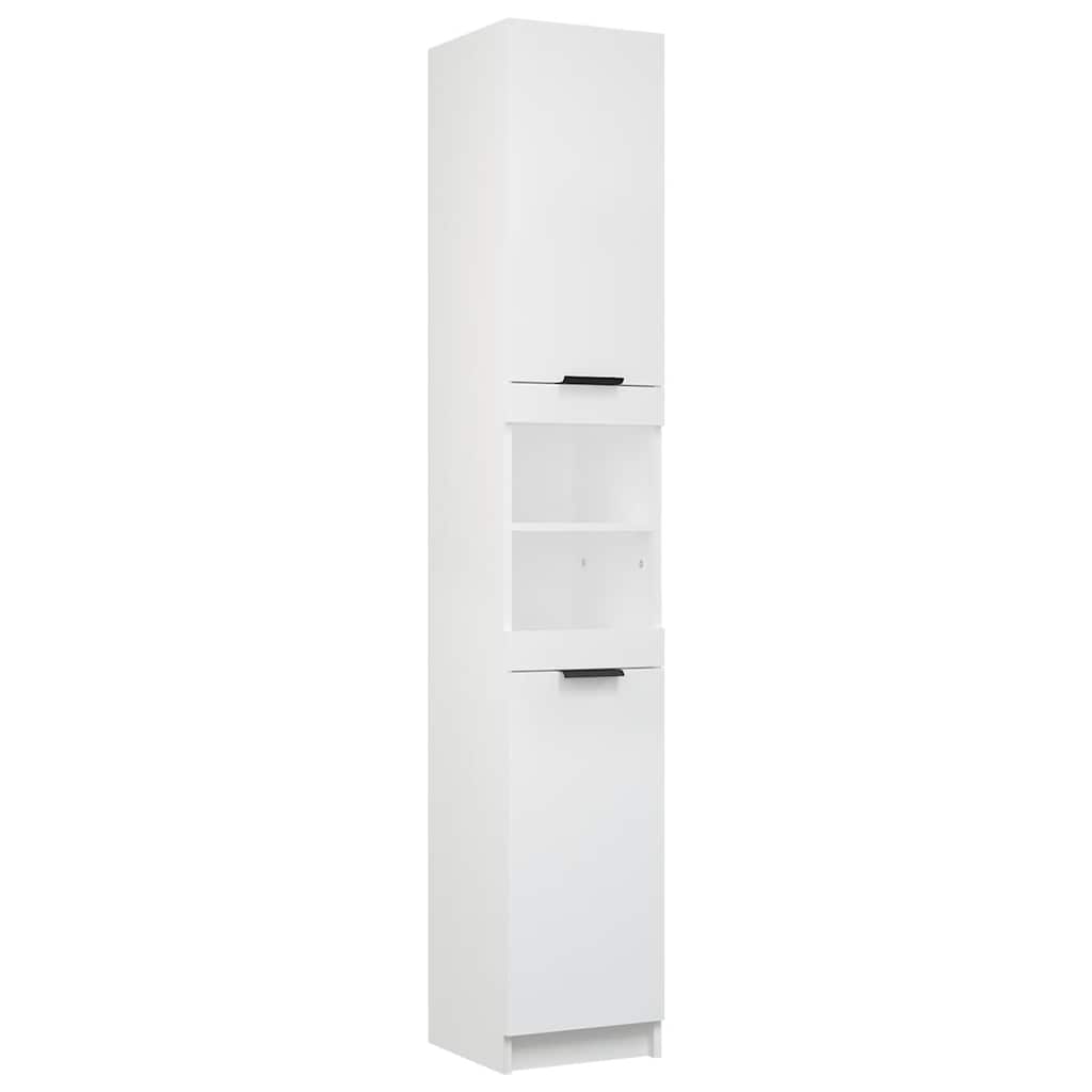 vidaXL Badschrank Weiß 32x34x188,5 cm Holzwerkstoff