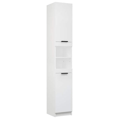 vidaXL Badschrank Weiß 32x34x188,5 cm Holzwerkstoff