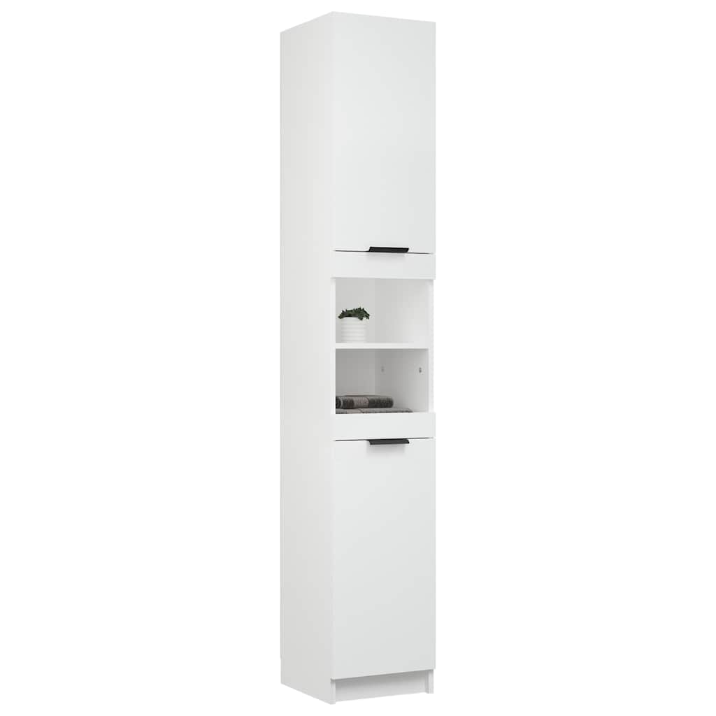 vidaXL Badschrank Weiß 32x34x188,5 cm Holzwerkstoff