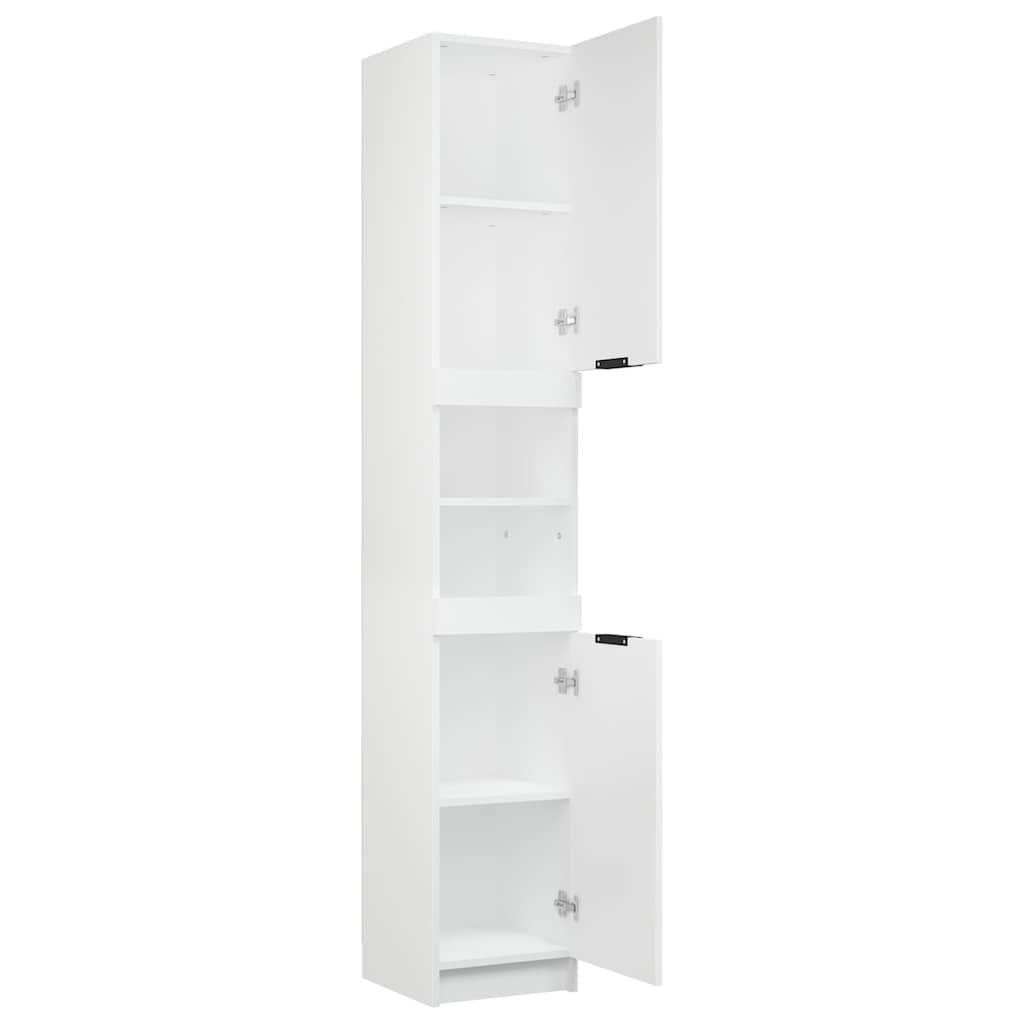 vidaXL Badschrank Weiß 32x34x188,5 cm Holzwerkstoff