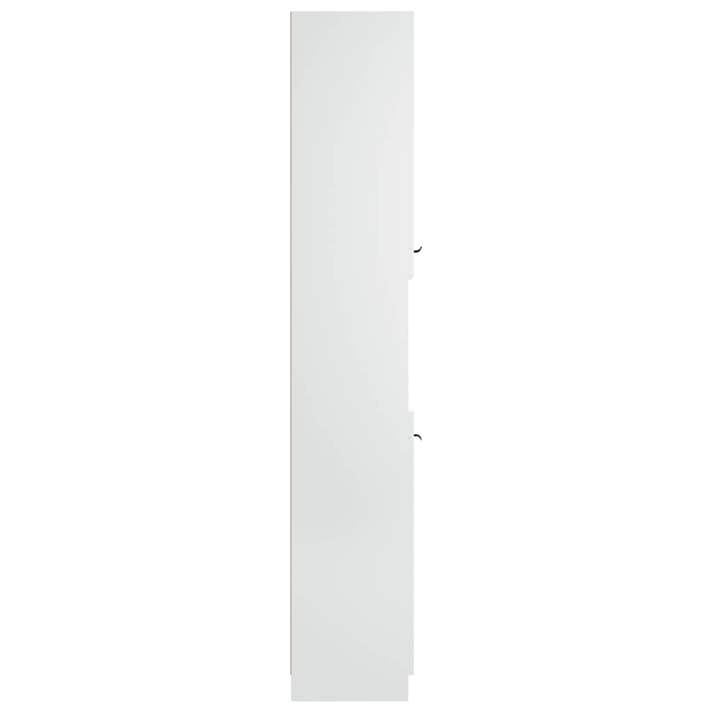 vidaXL Badschrank Weiß 32x34x188,5 cm Holzwerkstoff