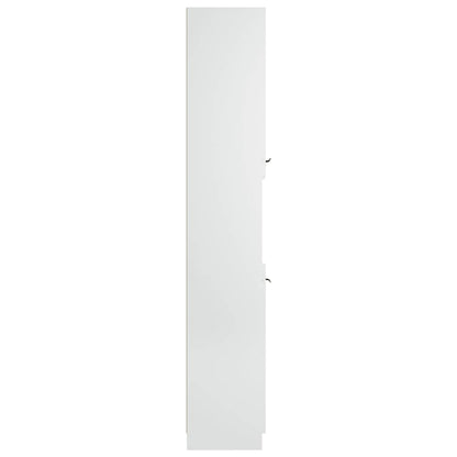vidaXL Badschrank Weiß 32x34x188,5 cm Holzwerkstoff