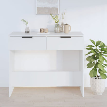 vidaXL Console Blanche 90x36x75 cm Bois d'ingénierie