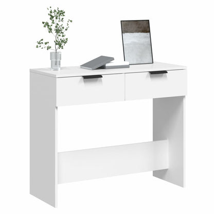 vidaXL Console Blanche 90x36x75 cm Bois d'ingénierie