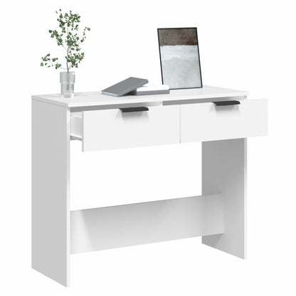 vidaXL Console Blanche 90x36x75 cm Bois d'ingénierie