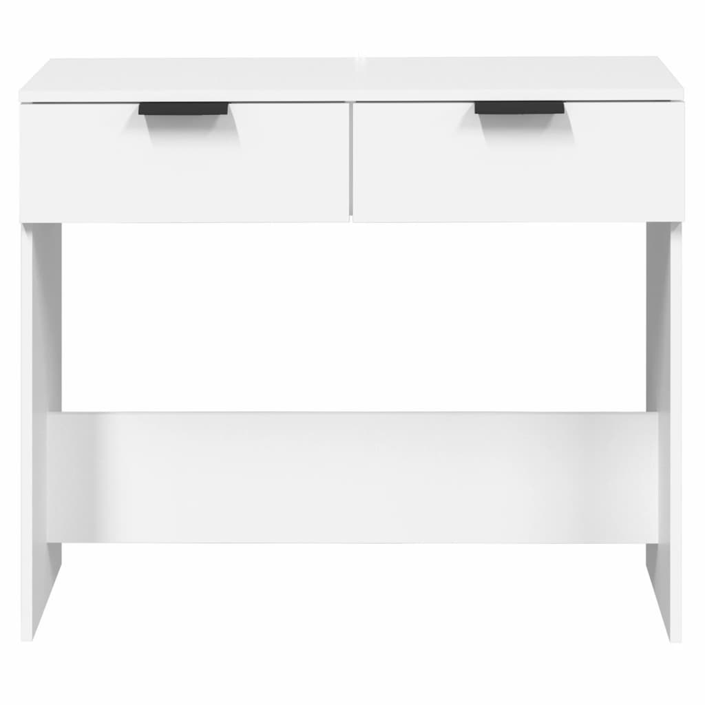 vidaXL Console Blanche 90x36x75 cm Bois d'ingénierie