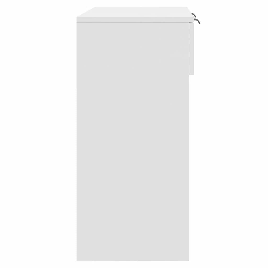 vidaXL Console Blanche 90x36x75 cm Bois d'ingénierie